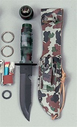 ROTHCO SURVIVAL KIT KNIFE - CAMOUFLAGE