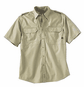 Men's Short Sleeve Shirt - Khaki Large